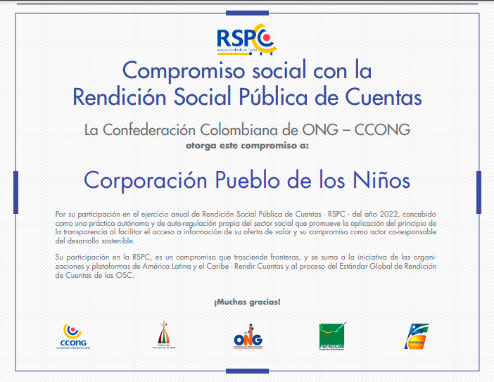 RSPC – RENDICIÓN SOCIAL PUBLICA DE CUENTAS – AGOSTO 2023